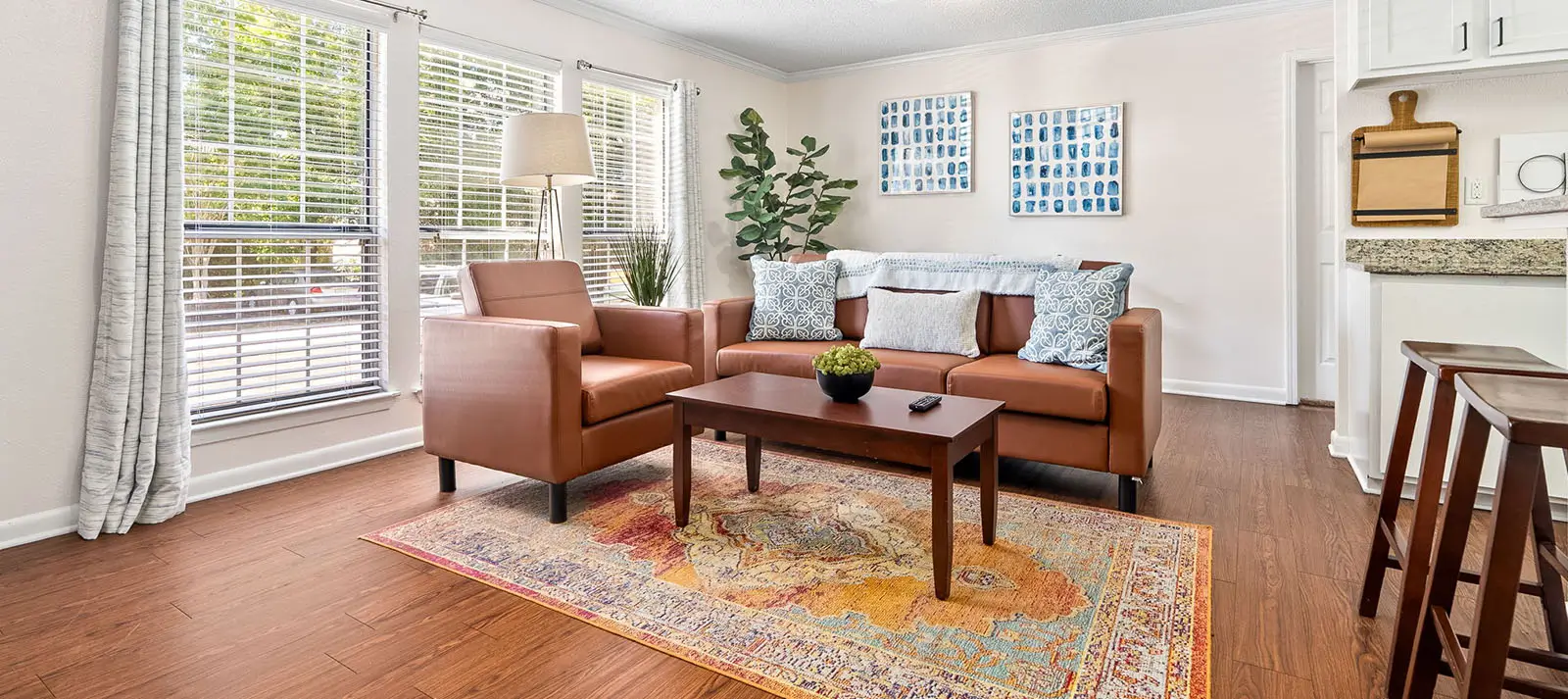 furnished living space