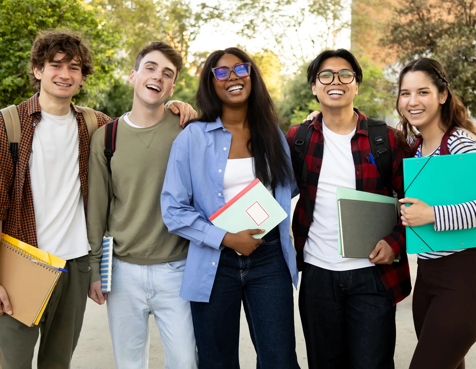 group of diverse students